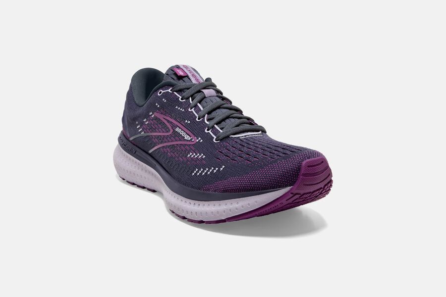 Brooks Running Shoes Womens Black/Purple - Glycerin 19 Road - 6947-LQSJW